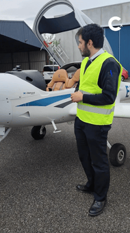 exterior aeronave dimond da20-c1 cesda piloto comercial